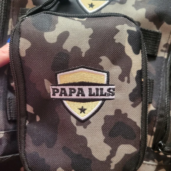 Papa Lils Tactical Diaper Bag Backpack Camo Dad Bag Changing Pad Organizer - Picture 2 of 8